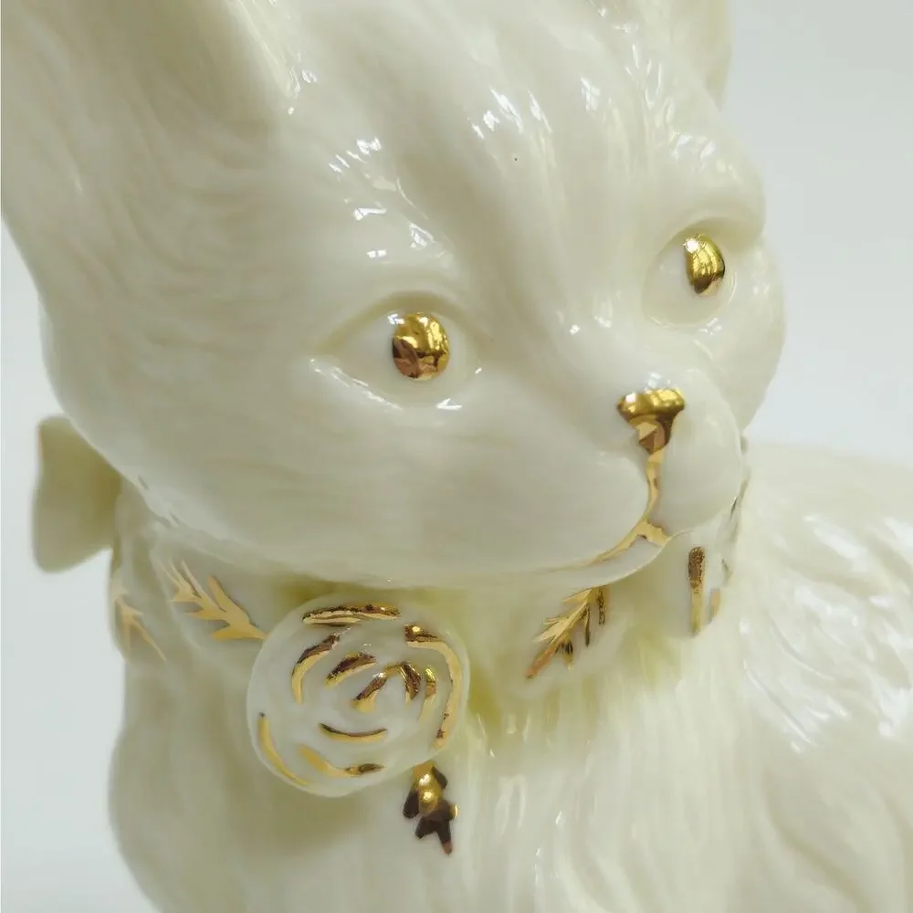 Vintage Formalities by Baum Brothers Ivory Cat Figurines Pair | Ceramic Kittens